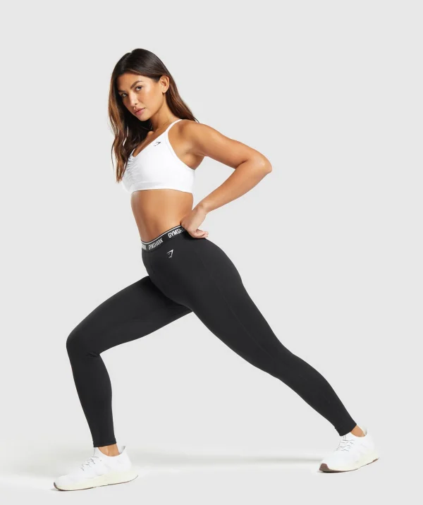 Online Gymshark Everyday Waistband Leggings Black