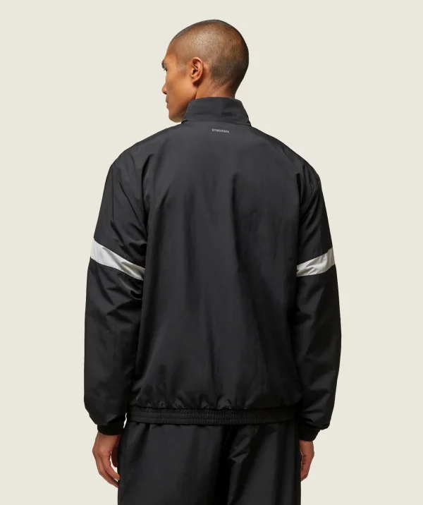 Online Gymshark everywear Coaches Track Jacket Black/TameGrey