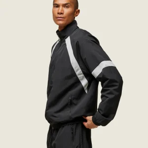 Online Gymshark everywear Coaches Track Jacket Black/TameGrey