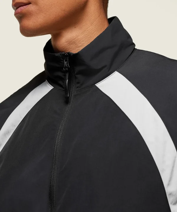 Online Gymshark everywear Coaches Track Jacket Black/TameGrey