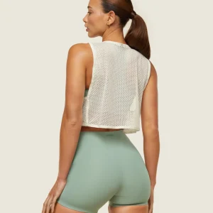 New Gymshark everywear Cropped Mesh Tank SoftWhite