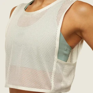 New Gymshark everywear Cropped Mesh Tank SoftWhite