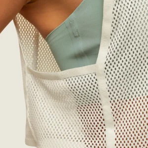 New Gymshark everywear Cropped Mesh Tank SoftWhite