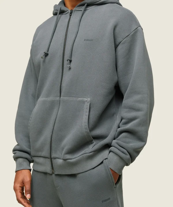 Clearance Gymshark everywear Relaxed Zip Hoodie SlateTeal