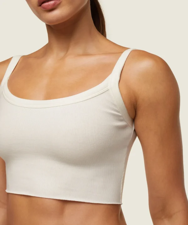 Fashion Gymshark everywear Ribbed Tank SoftWhite