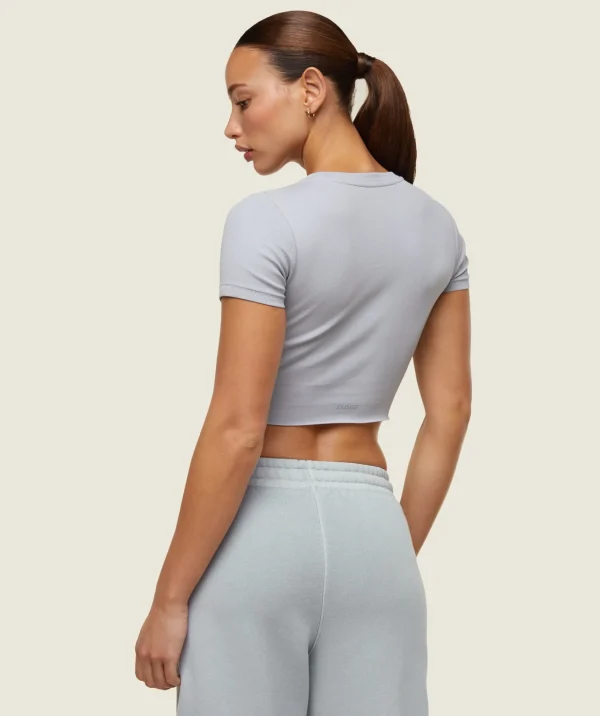 Clearance Gymshark everywear Ribbed Tee IceGrey