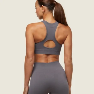 New Gymshark everywear Seamless Sports Bra BrushedGrey