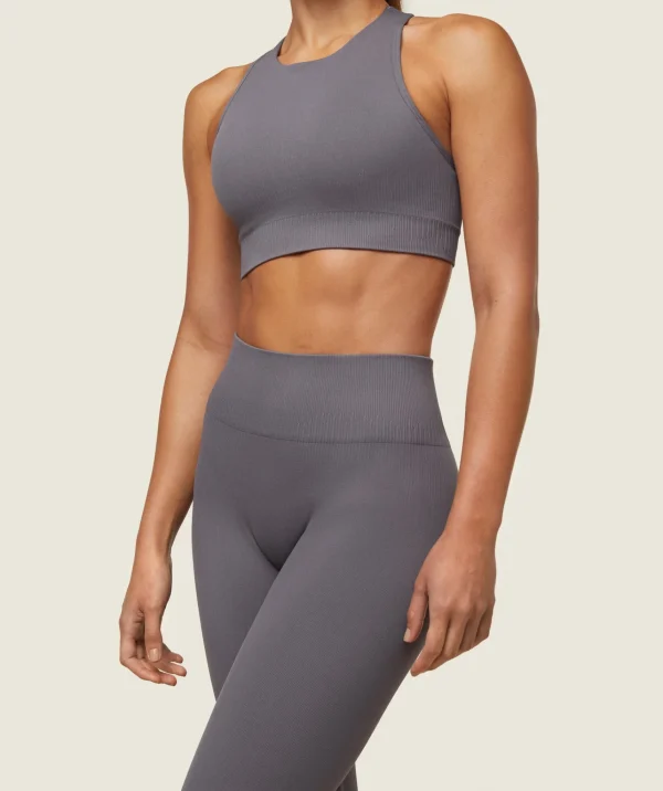 New Gymshark everywear Seamless Sports Bra BrushedGrey