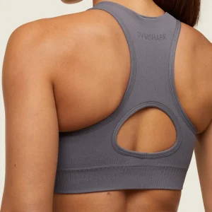 New Gymshark everywear Seamless Sports Bra BrushedGrey