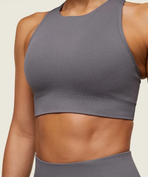 New Gymshark everywear Seamless Sports Bra BrushedGrey