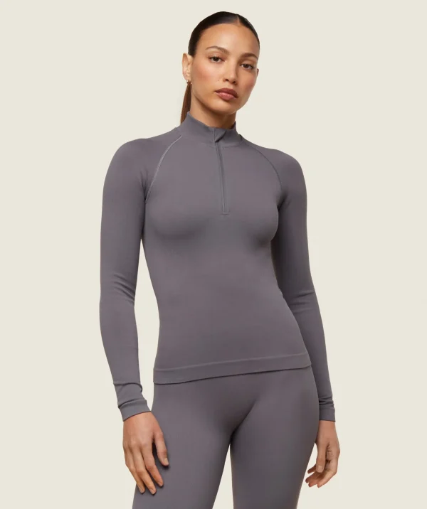 Best Gymshark everywear Seamless Turtleneck BrushedGrey