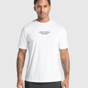 Outlet Gymshark Fitness Apparel Functional T-Shirt White