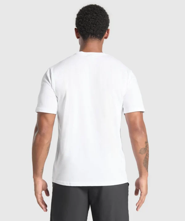 Outlet Gymshark Fitness Apparel Functional T-Shirt White