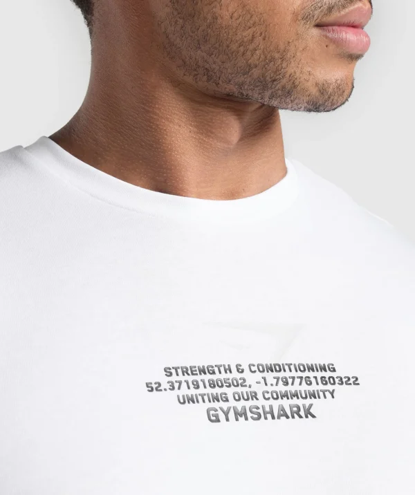 Outlet Gymshark Fitness Apparel Functional T-Shirt White