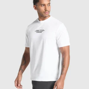 Outlet Gymshark Fitness Apparel Functional T-Shirt White