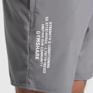 Clearance Gymshark Fitness Apparel 7" Shorts BrushedGrey