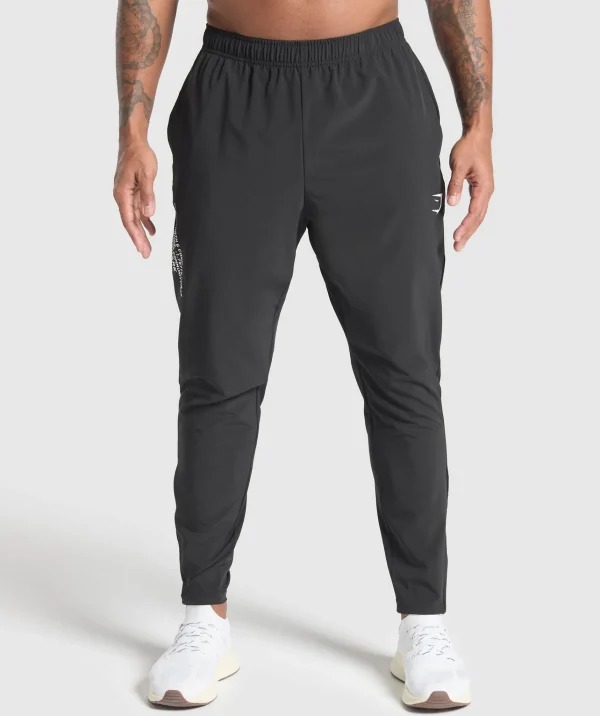 Discount Gymshark Fitness Apparel Woven Joggers Black