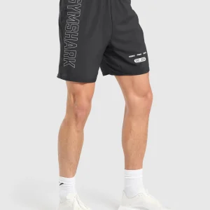 Online Gymshark Fitness Graphic Shorts Black