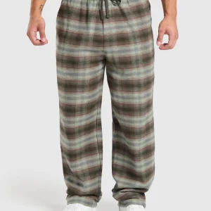 Fashion Gymshark Flannel Pants StrengthGreen