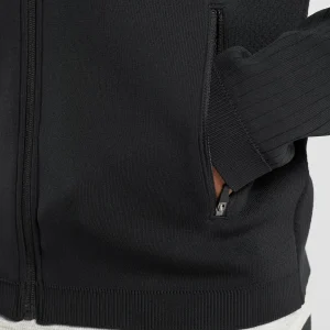 Outlet Gymshark Flat Knit Zip Up Hoodie Black