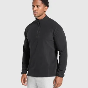 Discount Gymshark Fleece 1/4 Zip Black