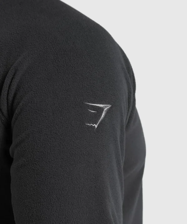 Discount Gymshark Fleece 1/4 Zip Black