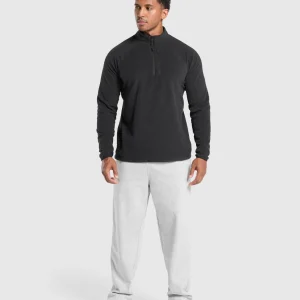 Discount Gymshark Fleece 1/4 Zip Black