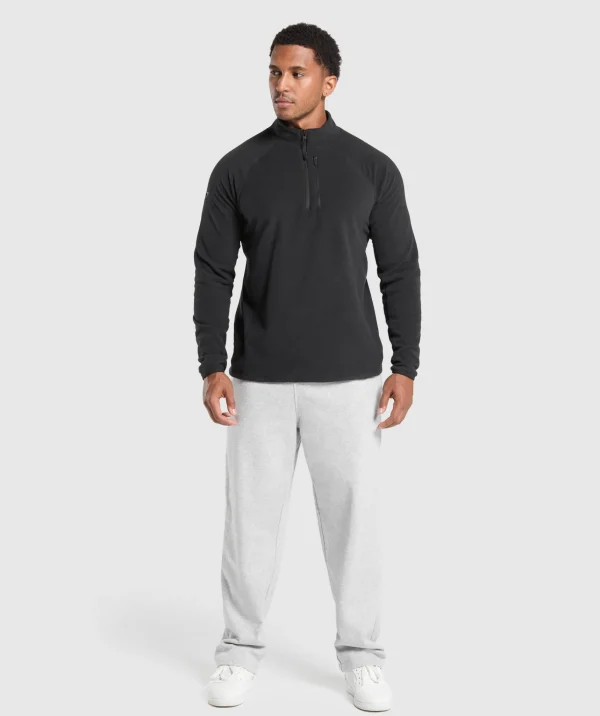 Discount Gymshark Fleece 1/4 Zip Black