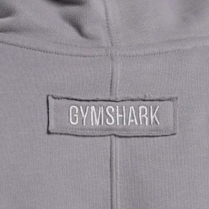 Online Gymshark Fleece Oversized Hoodie MediumGrey