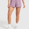 Hot Gymshark Fleece Shorts SoftPurple