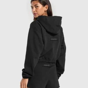 Sale Gymshark Fleece Zip Hoodie Black