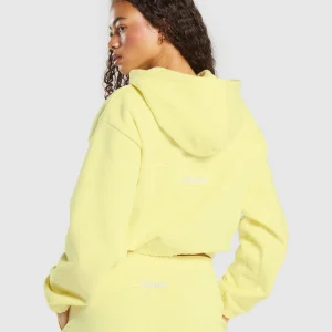 Online Gymshark Fleece Zip Hoodie RefreshYellow