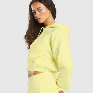 Online Gymshark Fleece Zip Hoodie RefreshYellow