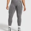 Sale Gymshark Flex High Waisted Leggings GreyedPurple/White