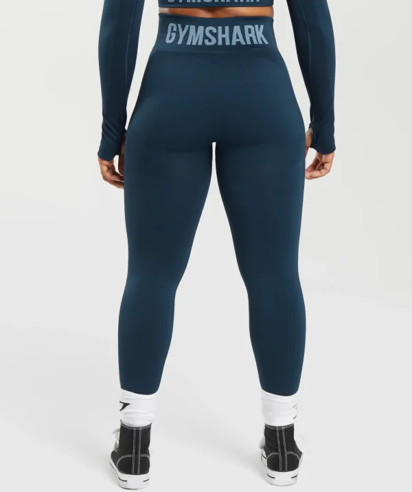 Clearance Gymshark Flex High Waisted Leggings Navy/DenimBlue