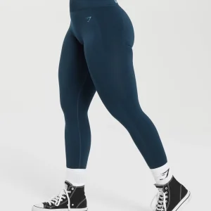 Clearance Gymshark Flex High Waisted Leggings Navy/DenimBlue