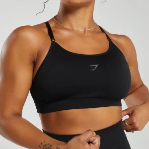 New Gymshark Flex Strappy Sports Bra Black