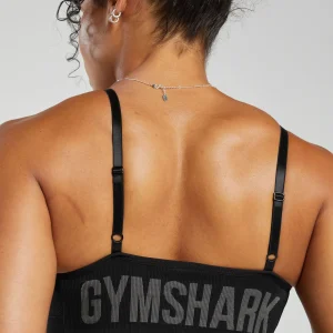 New Gymshark Flex Strappy Sports Bra Black