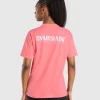 New Gymshark Fraction Oversized T-Shirt FreshPink