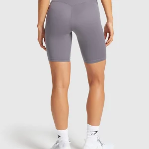 Online Gymshark Fraction Shorts FogPurple