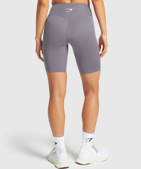 Online Gymshark Fraction Shorts FogPurple