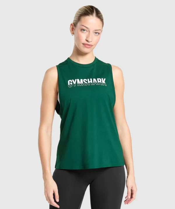 Fashion Gymshark Fraction Tank ConditioningGreen