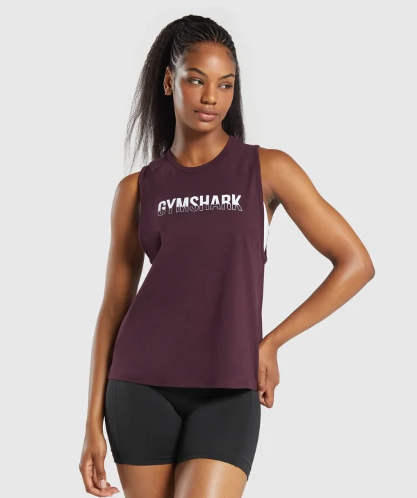 Best Gymshark Fraction Tank DepthPurple