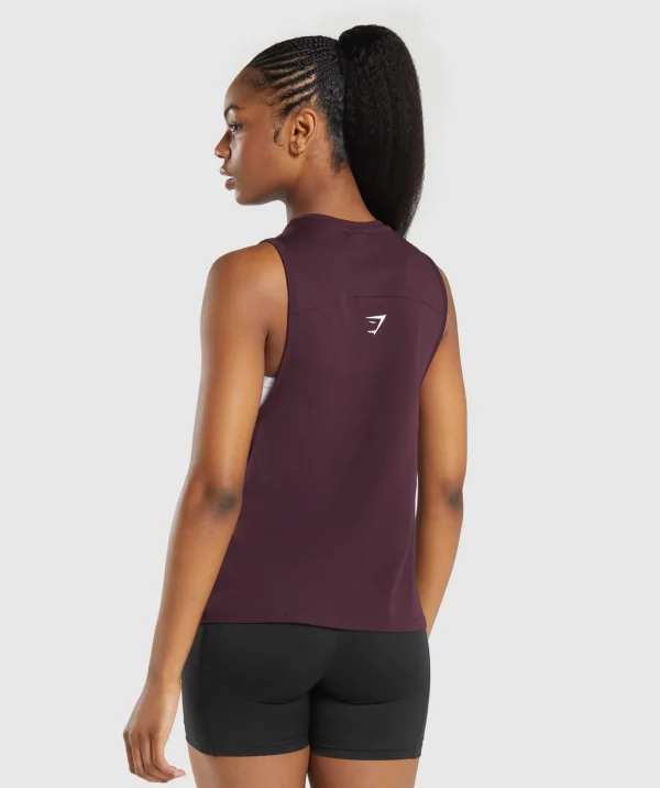 Best Gymshark Fraction Tank DepthPurple