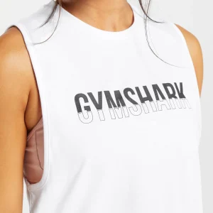 Fashion Gymshark Fraction Tank White