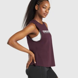 Best Gymshark Fraction Tank DepthPurple