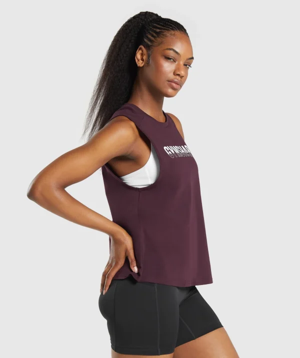 Best Gymshark Fraction Tank DepthPurple