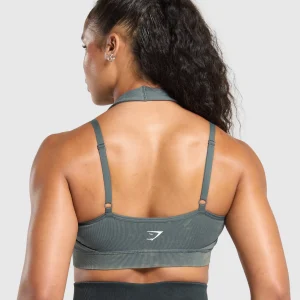 Discount Gymshark Gains Seamless Bralette SlateTeal