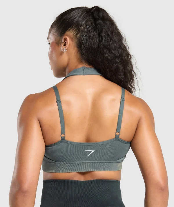 Discount Gymshark Gains Seamless Bralette SlateTeal