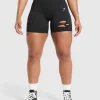 Outlet Gymshark Gains Seamless Distressed Shorts Black